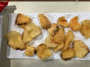 Tim's Chips showing variety in size, shape, and color