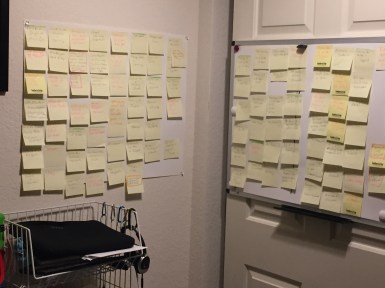 A memoir of post it notes